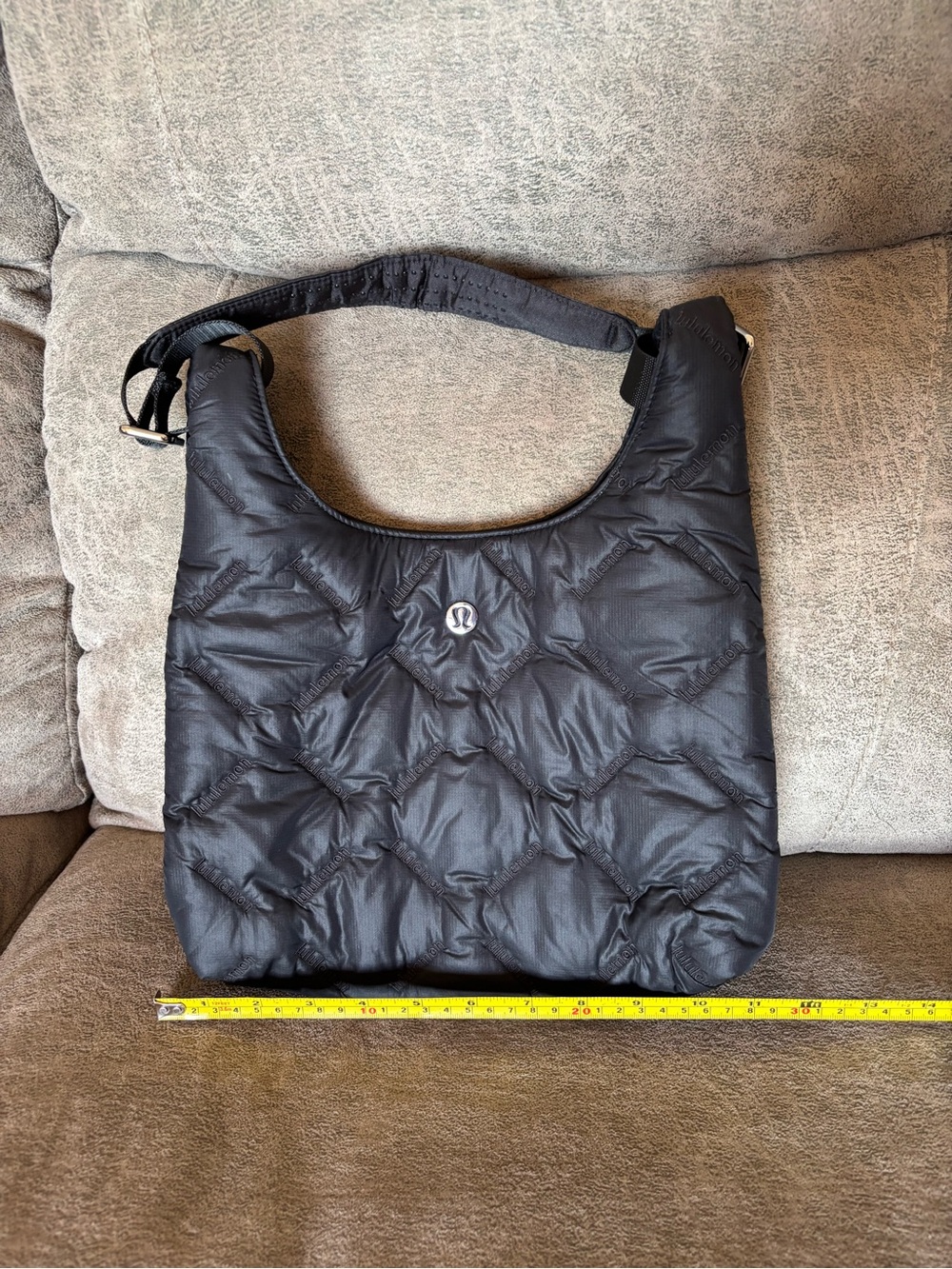 lululemon athletica Black Quilted Shoulder Bag